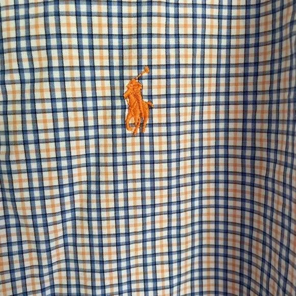 Ralph Lauren Men's Blue Classic Fit Checkered Shirt XL - Picture 3 of 7